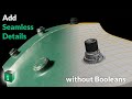 Blender Secrets - Add Seamless Details without Booleans using Shrinkwrap and Snapping
