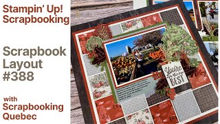 Scrapbook Layout # 388/Technique: Tile Grids (Stampin' Up! Scrapbooking)