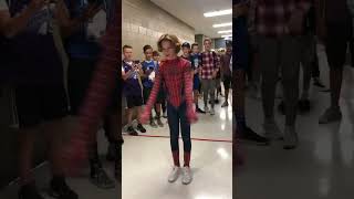I DRESSED UP AS SPIDER-MAN AT SCHOOL AND DID A BACKFLIP!!! 🕷️🕸️😱