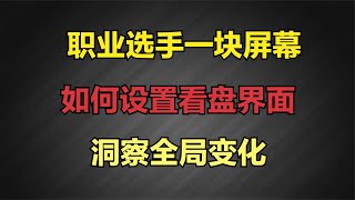 职业选手一块屏幕，如何设置看盘界面！