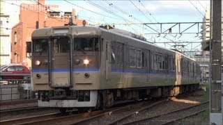 JR西日本 113系カフェオレ色 P-06編成(元S3編成) 広島～横川 2012.7