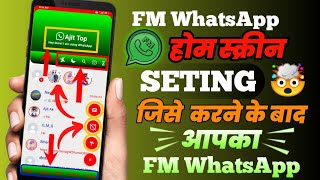 fm Whatsapp A To Z au new features settings explain in hindi || fm whatsapp new features 2023