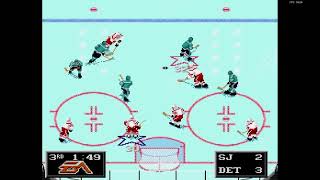 NHL '94 Franchise Mode 1991 Regular Season G17 - Len the Lengend (SJ) at FlamShelter (DET)