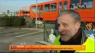 Un métro transporté en convoi exceptionnel