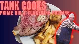 Tank Cooks Prime Rib with Yorkshire Pudding