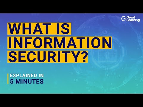 What is information security? | Information security explained in 5 minutes | Great learning