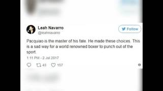 Jim Paredes, Leah Navarro, Cynthia Patag  tuwang tuwa sa pagkatalo ni Pacquiao