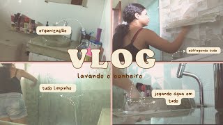 vlog- lavando o banheiro comigo✨