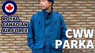 【カナダ版 ECWCS？】カナダ軍の高機能素材（ゴアテックス？）男前ジャケット  CWW PARKA 。Royal Canadian Air Force Cold Wet Weather Parka