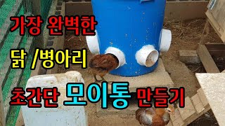 가장 완벽한 닭 모이통 / 자동 닭 사료통 만들기 /How to make perfect chicken feeder