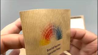 Ribbed Brown Kraft Paper Labels With A Permanent Adhesive, Suitable For Laser \u0026 Inkjet Printing