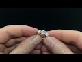 Unboxing anello trilogy in moissanite