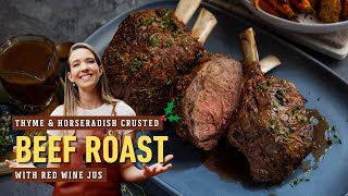 Christmas Beef Roast with Thyme \u0026 Horseradish Crust