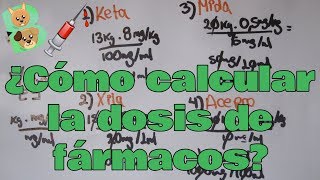 ¿Cómo calcular la dosis de fármacos? ¿Cómo dosificar? | Las bestias de George