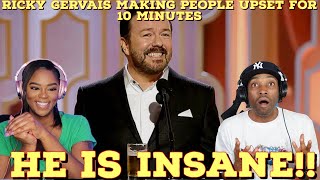 Ricky Gervais S****ING on People for 10 Minutes Reaction | Asia and BJ React