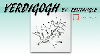 如何畫官方圖樣How to draw the Zentangle® Pattern VERDIGOGH沃迪高