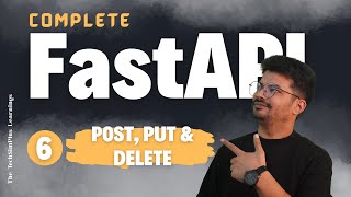 #6 Implement POST, PUT & DELETE Methods in FastAPI | Pydantic Data Validation in FastAPI #fastapi