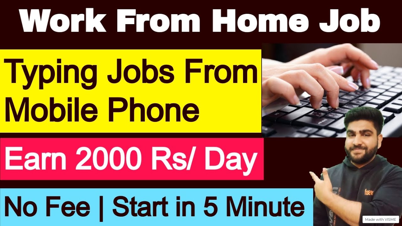 Typing Jobs From Home | Work From Home Jobs | No Fee | Part Time Jobs ...