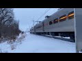 4k south shore line train 508 speeds through south bend in 2 6 21