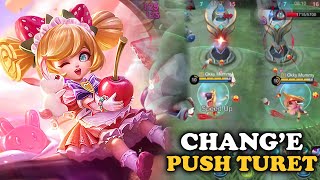 Chang'e Attack Spead Enak Buat Fokus Push Turet - MOBILE LEGEND