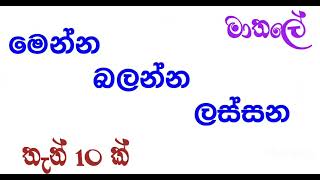 සුන්දර මාතලේ සුන්දර සවාරියක්