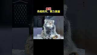 【动物科普 | 搞笑】兔狲:长相奶凶奶凶的萌禽！动物解说 #搞笑解说 #兔狲 #动物科普