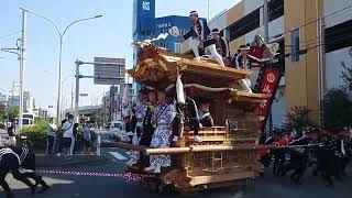 2022年10月1日　野々宮神社宮入前　久世地区　堺だんじり祭