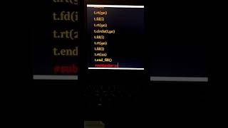create this animation using python turtle graphics #animation #coding