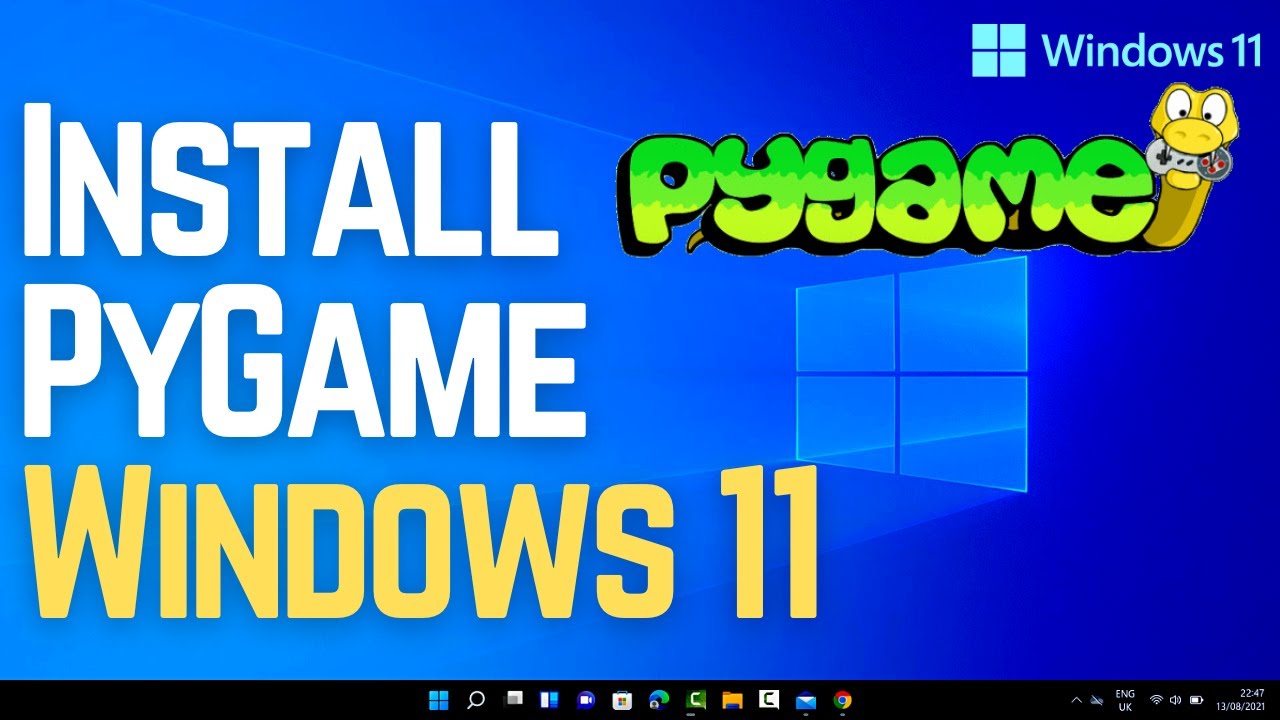 How To Install PyGame On Windows 11 - YouTube