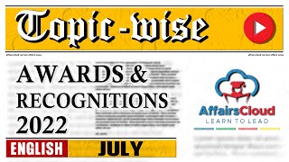 July 2022 - Awards & Recognitions | English
