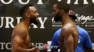 AUSTIN TROUT & TERRELL GAUSHA EXCHANGE WORDS DURING WEIGH IN FACE OFF