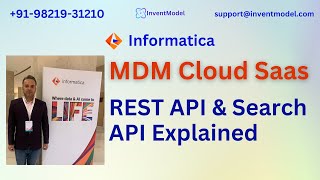 Informatica MDM Cloud SaaS | REST API and 🔍 Search API Explained 🚀