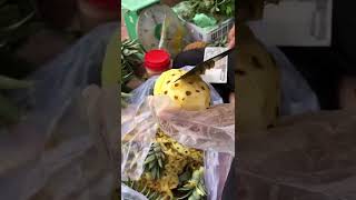 របៀបចិតផ្លែម្នាស់| How to cut pineapple