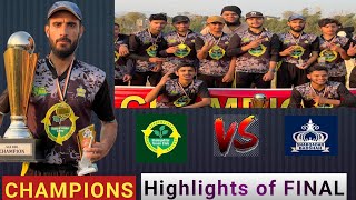 Match 29 | SCA BBL Final highlights | SCA Green vs SCA Badshah | #sca Cricket