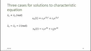 CBE 330 01 07 - Analytical methods for ODEs