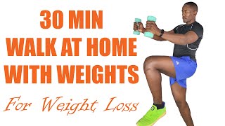30 Minute Walk with Weights at Home for Weight Loss/ Best Workout Videos