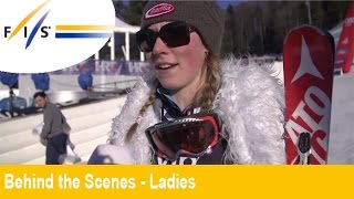 Mikaela Shiffrin and Ski Legends at the VIP Snow Queen Trophy 2015 - Behind The Scenes