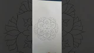 Lotus rangoli design @ good luck 🤞