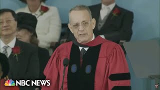 Tom Hanks delivers Harvard University’s commencement speech