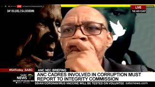 ANC NEC Briefing I Media Q&A session