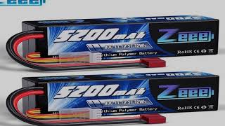 1/2pcs Zeee 3S 5200mAh Lipo Battery 11.1V 80C with T/XT60/EC3/5 Plug Hardcase for RC Car Buggy Tru