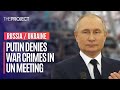 Russian President Vladimir Putin Denies War Crimes Meeting With UN Secretary-General Guterres