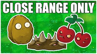 Close Range Plants Only | Plants VS Zombies Challenge