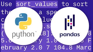 how to sort pandas dataframe from one column