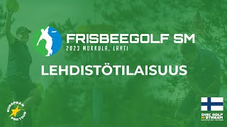 Lehdistötilaisuus | Frisbeegolf SM 2023