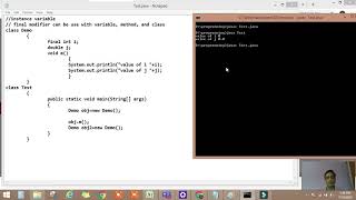 Instance variable part 2 (final instance variable)