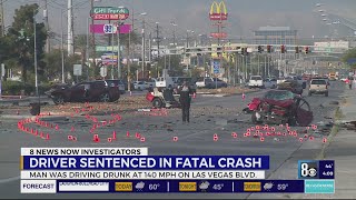 Las Vegas man gets 4-12 years for driving drunk at 140 mph, killing chef, splitting car in half