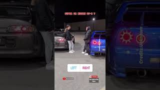 Toyota Supra Mk4 OR Nissan GT-R R34⁉️ #shorts #toyotasupra #nissangtr