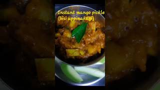 Instant mango pickle #pickle#bisiuppinakayi#northkarnatakastyle