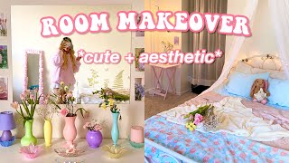 EXTREME ROOM MAKEOVER + TRANSFORMATION *aesthetic*